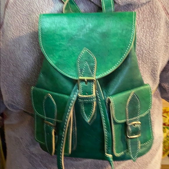 Moroccan Leather Backpack - Picture 13 of 13